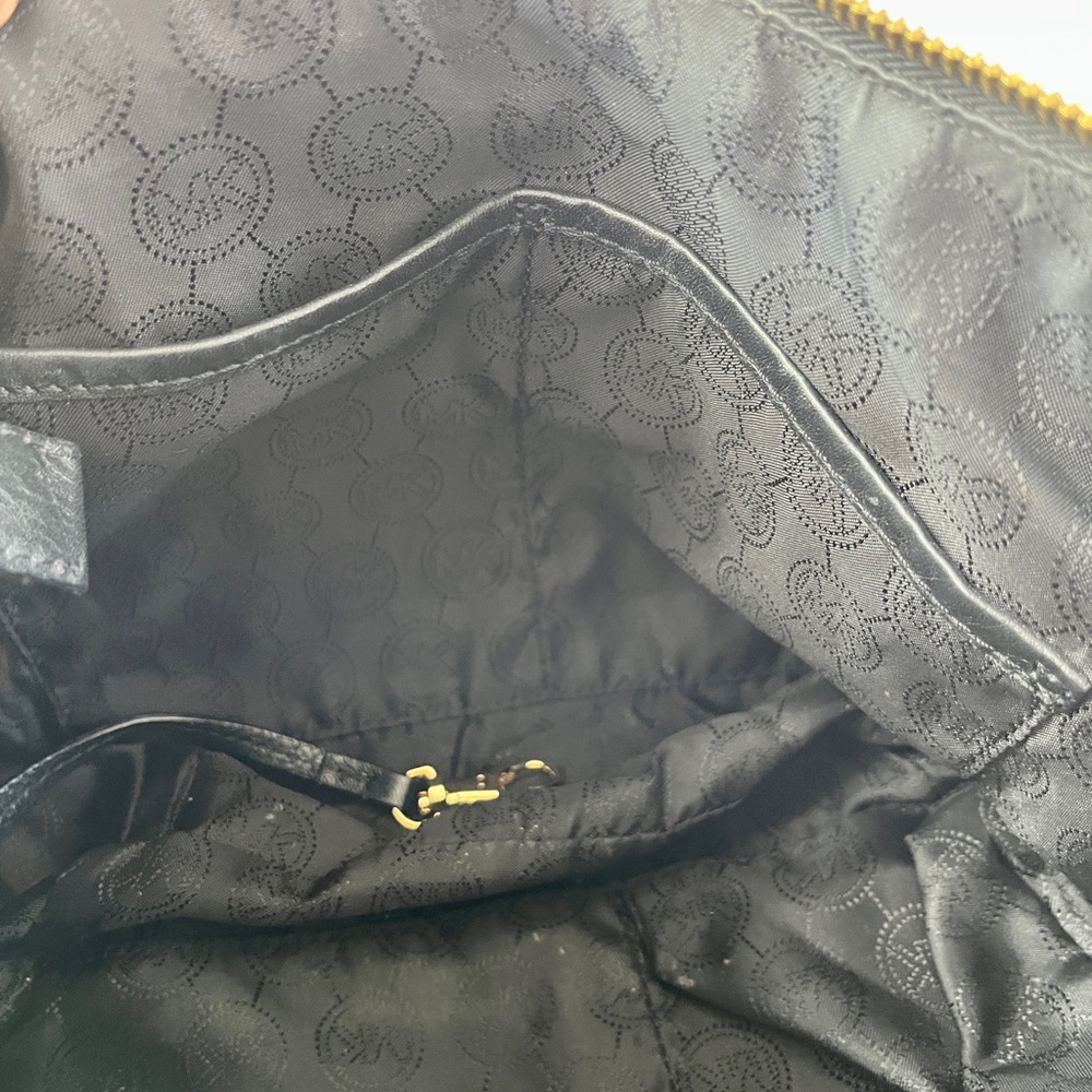 Michael Kors Black Leather Convertible Hobo Bag w/ Gold Hardware - Picture 16 of 16